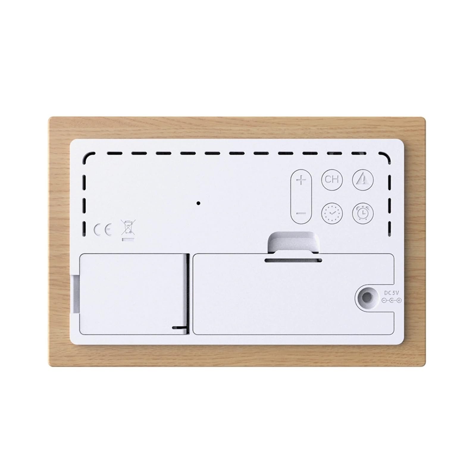 Digital VA Color Wood Weather Station Home Temperature Humidity Air Pressure Monitor Wall Alarm Clocks Wireless Forecast Sensor