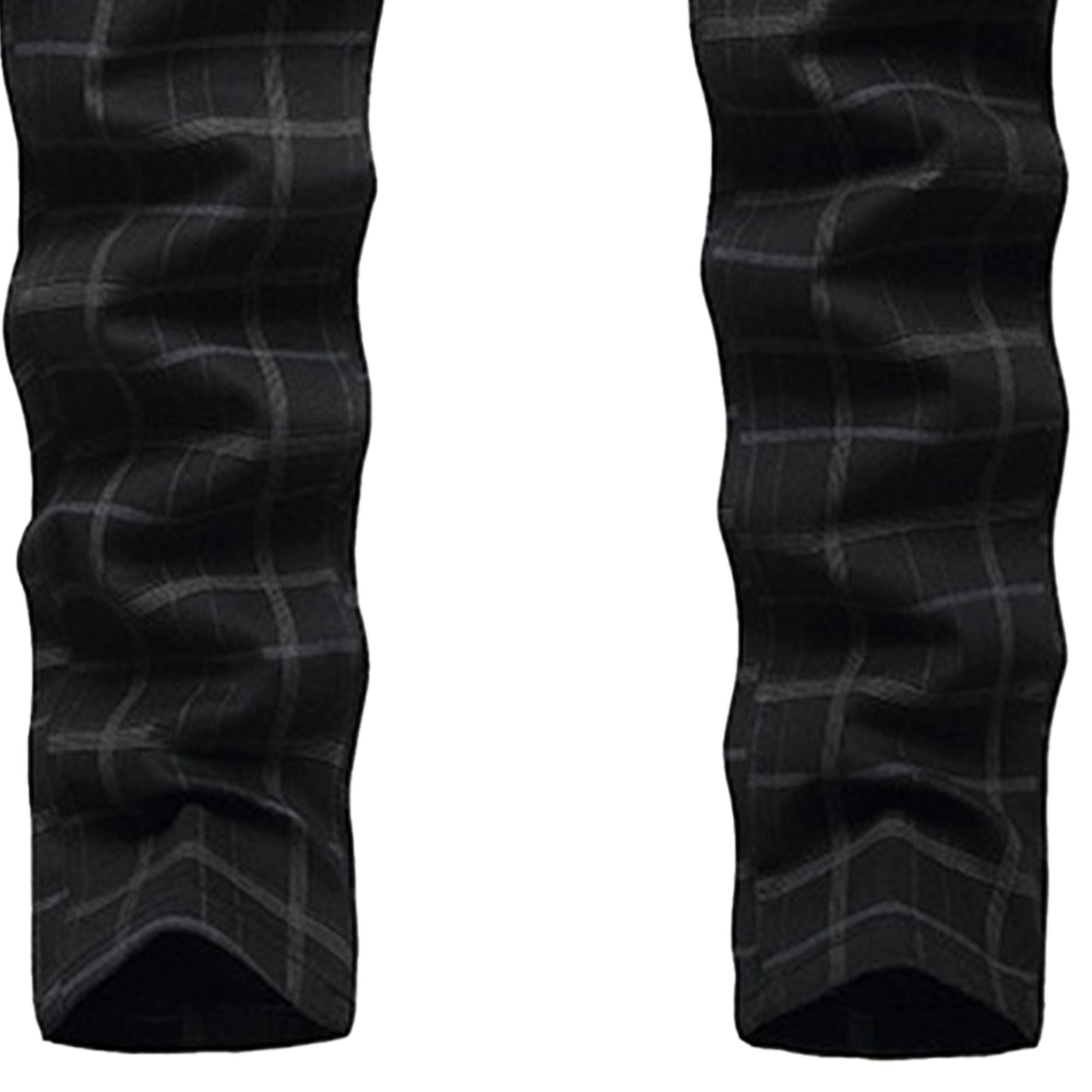Pantaloni da uomo a quadri dritti in tartan chino da uomo slim fit pantaloni da lavoro piatti sul davanti
