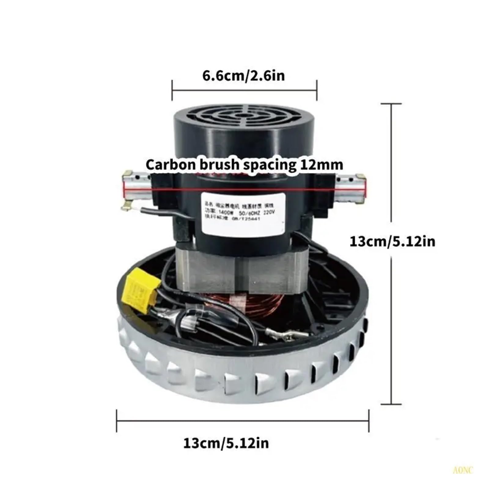Motore For Aspirapolvere A0NC 1400 W, Diametro 130 Mm