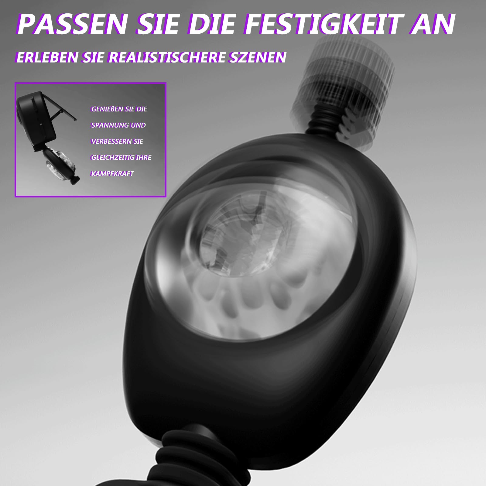 Elektrischer Masturbator Sex Spielzeug für die Männer Mit 9 Frequenz-Vibration + Schub-Strap-on-Masturbatoren Für Männer Sex Spielzeug Taschenmuschi Penis