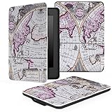 MoKo Case for Kindle Paperwhite, Premium PU Leather Cover with Auto Wake/Sleep Fits All Paperwhite Generations Prior to 2018 (Will not fit All Paperwhite 10th Generation), MAP A