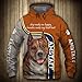 LOCZEK Hoodies Jacken Dünne 3D Amstaff Dog Volldruck Pullover Männer & Frauen Casual Polyester Sweatshirt Jungs/B/XL