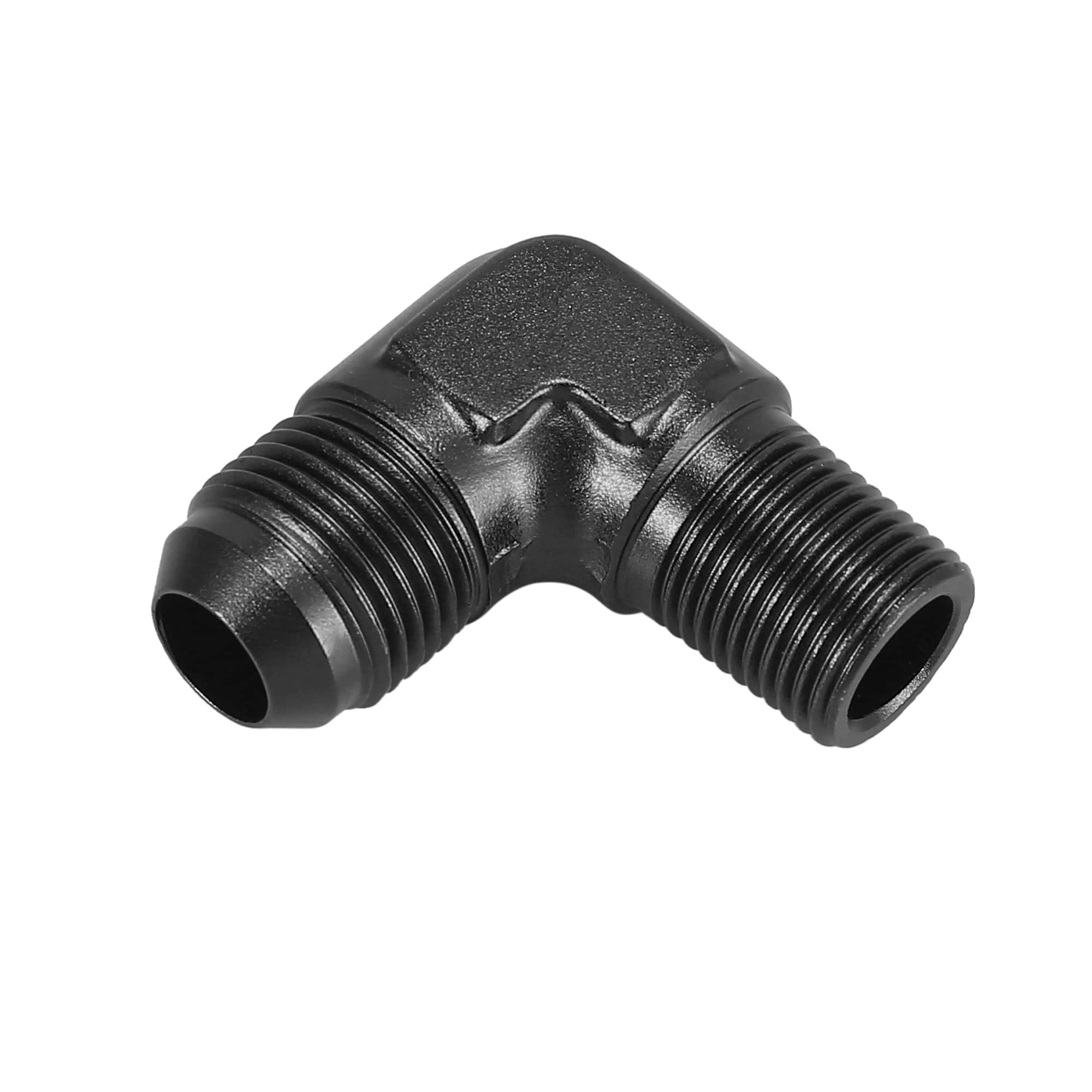 X AUTOHAUX AN8 90 Grados Macho a 3/8" NPT Macho Acampanado Montaje Adaptador Para Coche