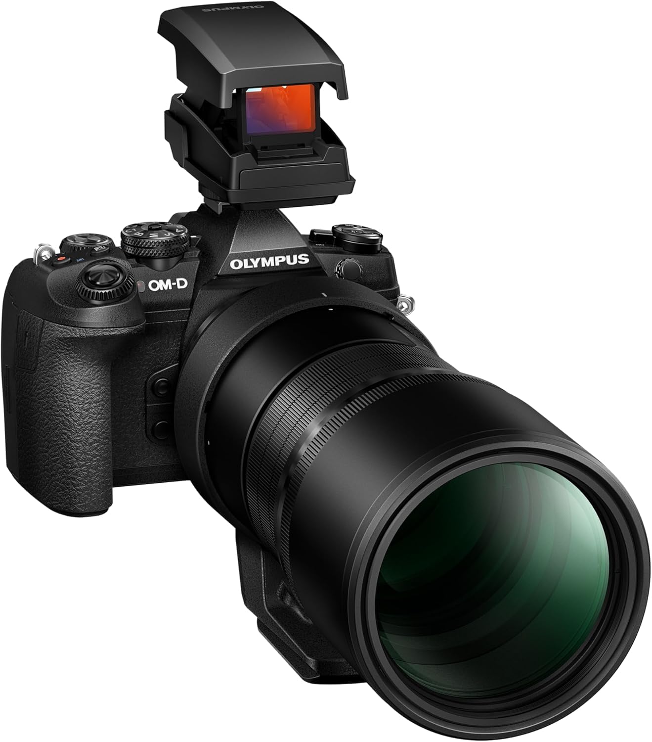 Om System Viseur Point Rouge EE-1 – Accessoire de Précision pour Téléphotographie, Observation d’Oiseaux, Photo Animalière, Sport, Compatible Griffe Flash, Réticule Réglable, Batterie Incluse