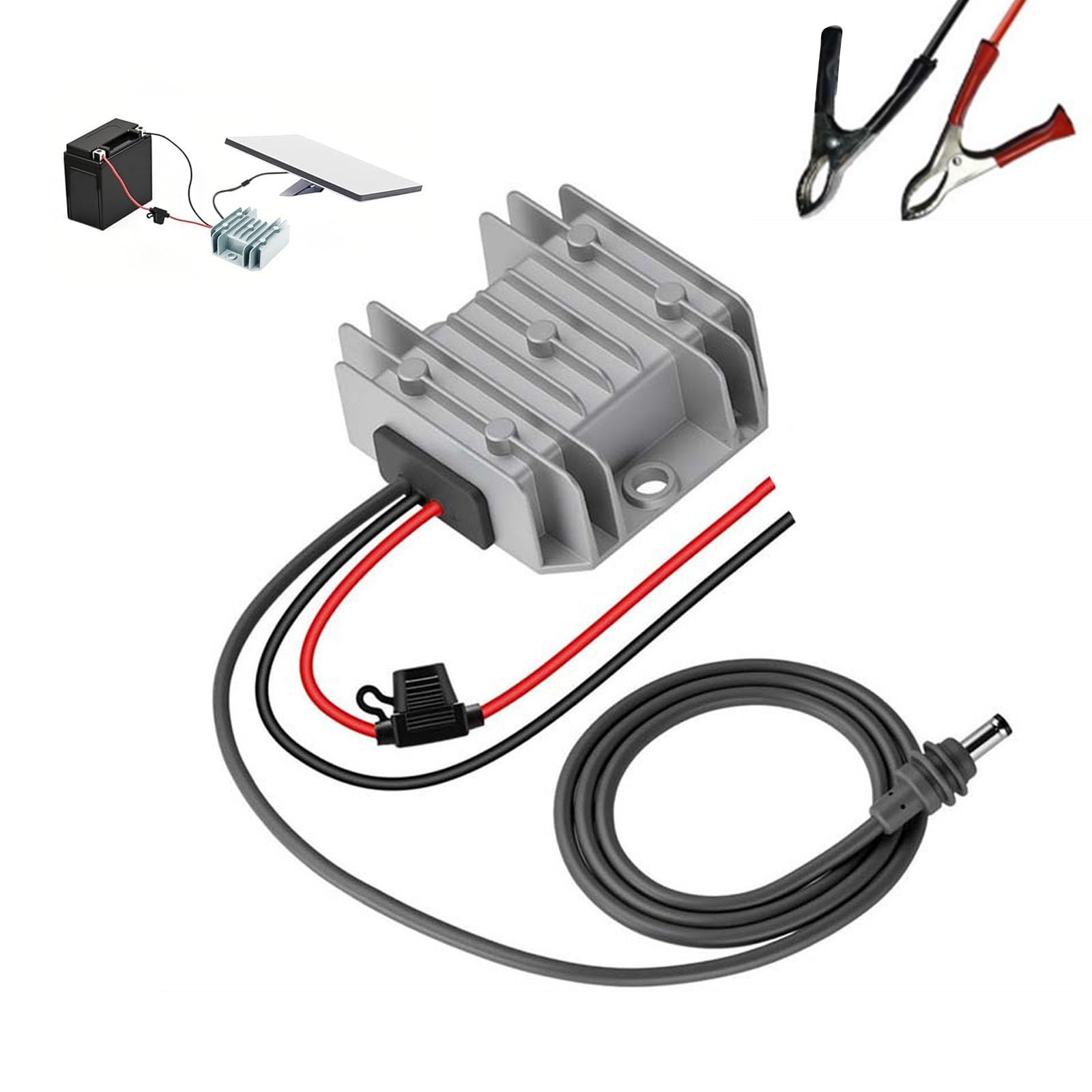 Elnwnnkc Power Converters with Female Plugs Cord 12V / 24V to 30V 3.5A Boosts Step Up Adapters Cord Enduring Adapters