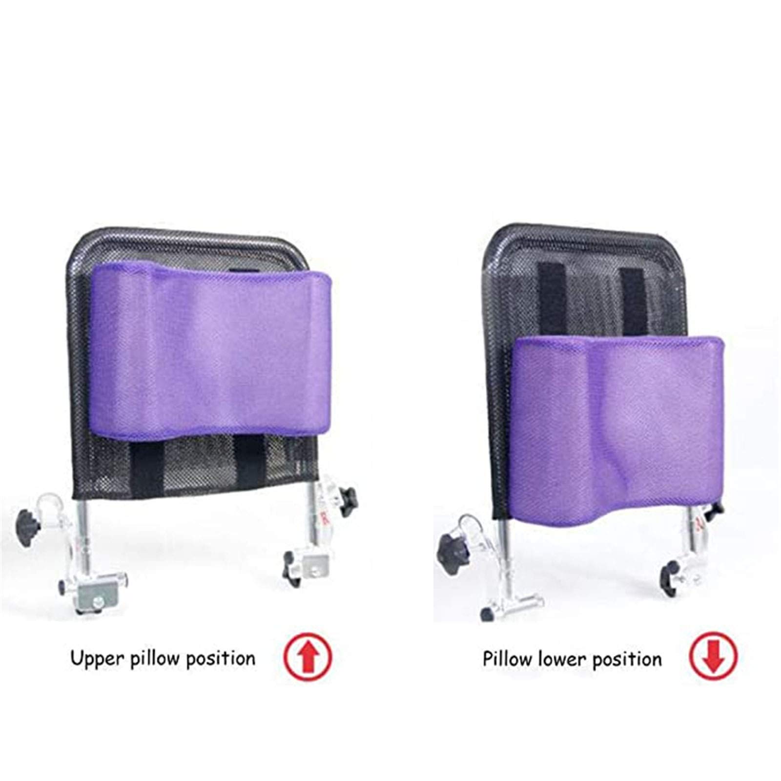 Cojines para sillas de ruedas Reposacabezas Soporte para el cuello Cojín universal para reposacabezas para silla de ruedas, para adultos Accesorios para sillas de ruedas de 16 a 20 pulgadas, negro