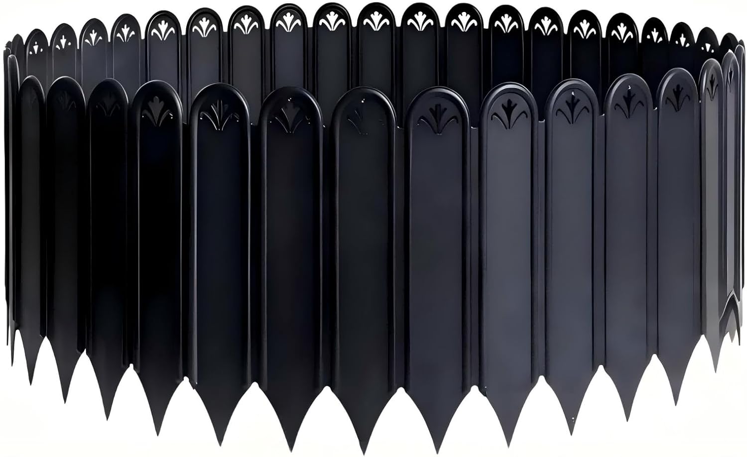 Landscape Edging - 30pcs Plastic Garden Fence Edging,Single Piece Garden Fence Border Size:10.6 * 8inch, Decorative Lawn Landscape Panels Elements(Total Length: 240 inches)