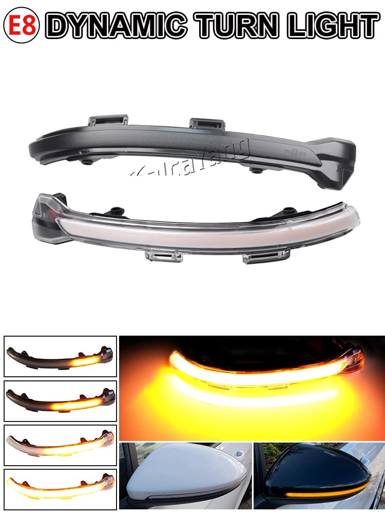 Clignotants à Led SéQuentiels Dans Les RéTroviseurs Pour Golf MK7 7 7.5 GTI R GTD Rline Touran (2013-2020) Codage OE: 5GD949101, 5GD949102