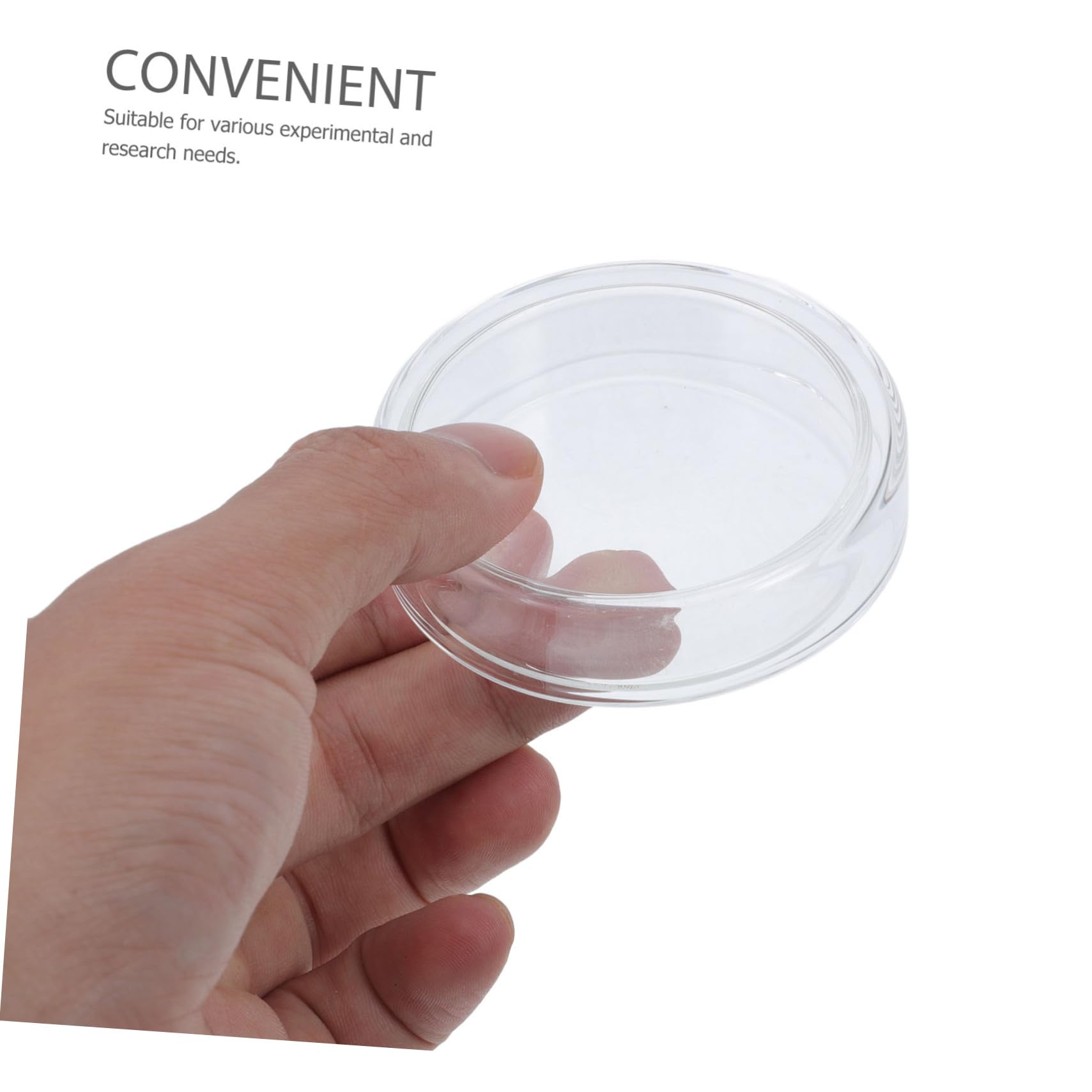 TOPBATHY 6 Stück Labor Petrischalen aus Hochborosilikat Glas mit Deckel Flach Leicht zu Handhaben für Laborversuche und Zellkulturen