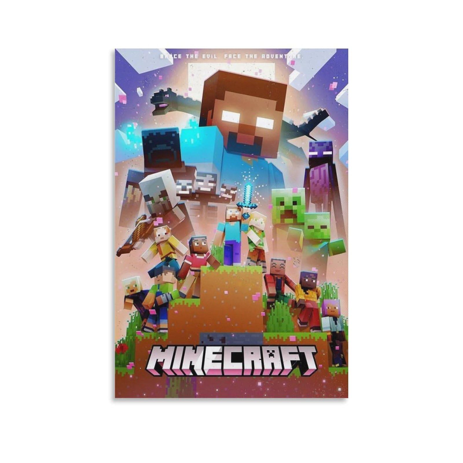 Amazon.co.jp: マインクラフト ポスター 部屋飾り キャンバスウォール