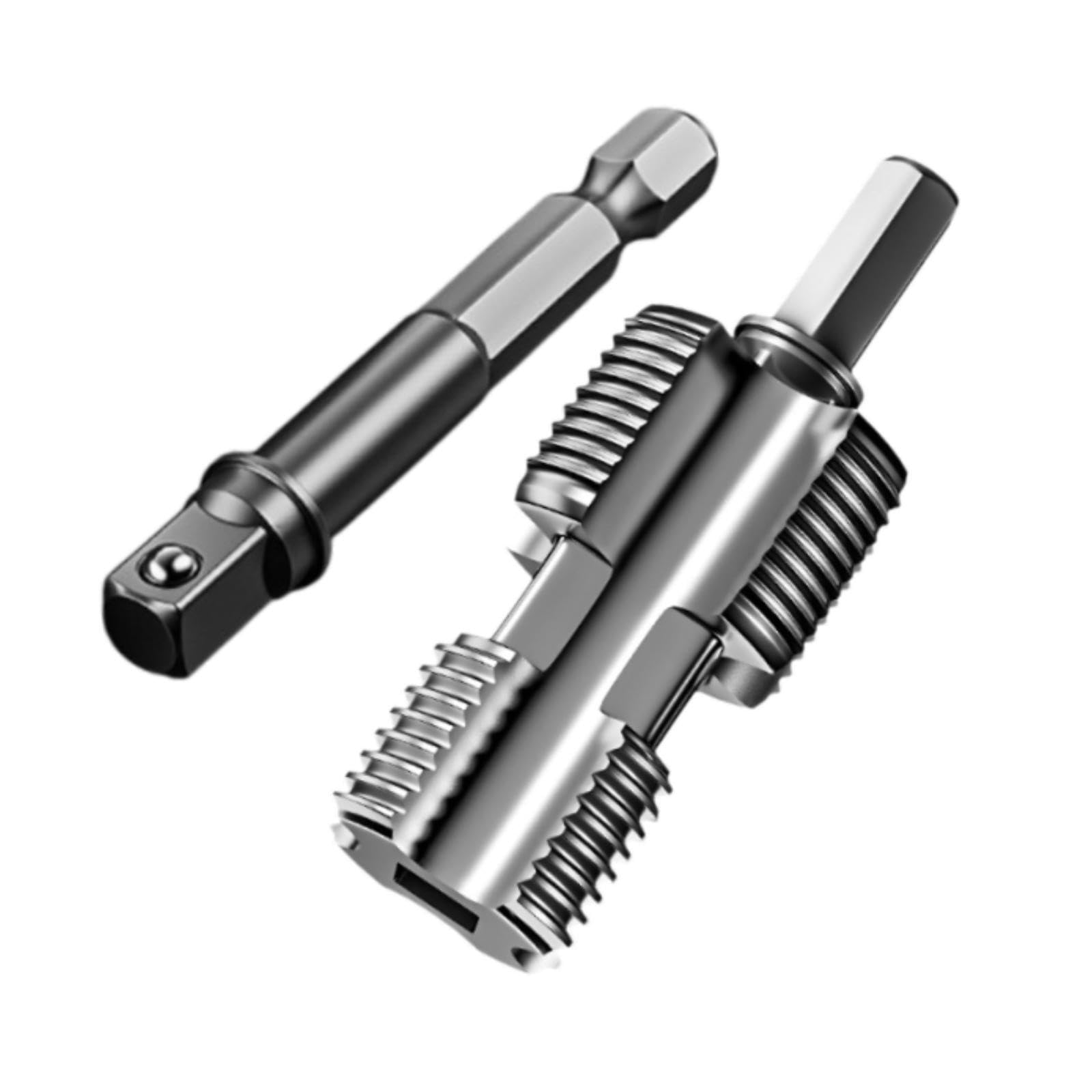 Pixzcsa With Long Rod Internal Thread Cutter Handy Tool For Providing Reliable Performance In Tackling Common Plumbing Issues Pvc Pipe Threader Kit Internal 4 Point And 6,