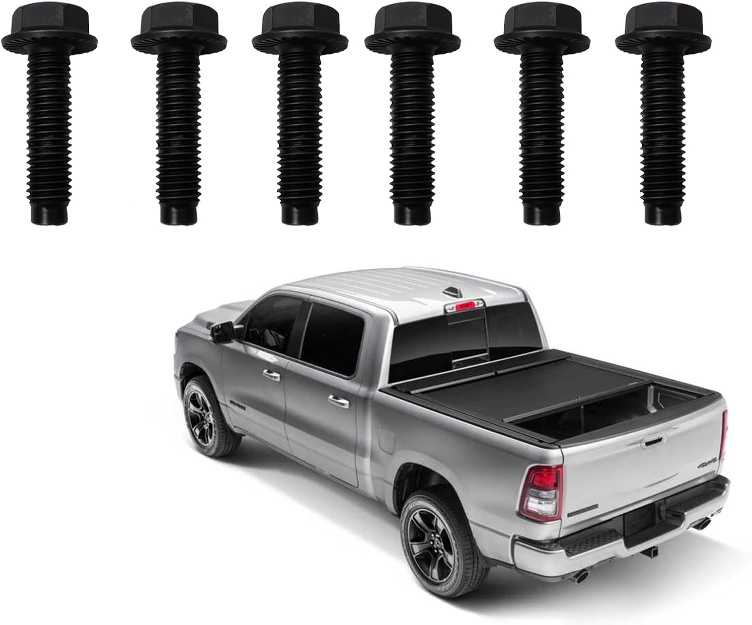 6 Pcs Grade 10.9 Truck Bed Mounting Hardware Kit Fit for 2002–2021 Dodge Ram Dodge Ram 1500/2500/3500 ,Replaces 6506948AA