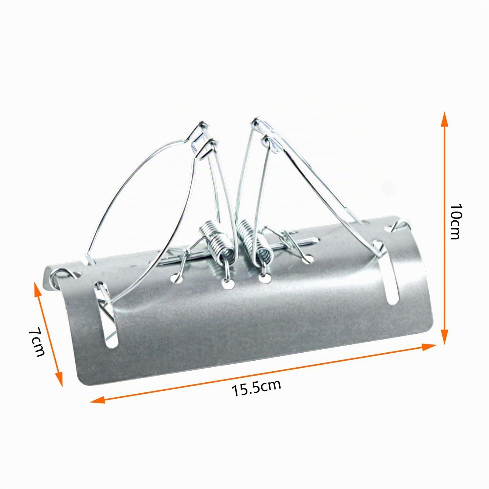 Confezione da 5 trappole per talpe a tunnel, riutilizzabili, in acciaio zincato resistente, antiruggine, potente deterrente per talpe