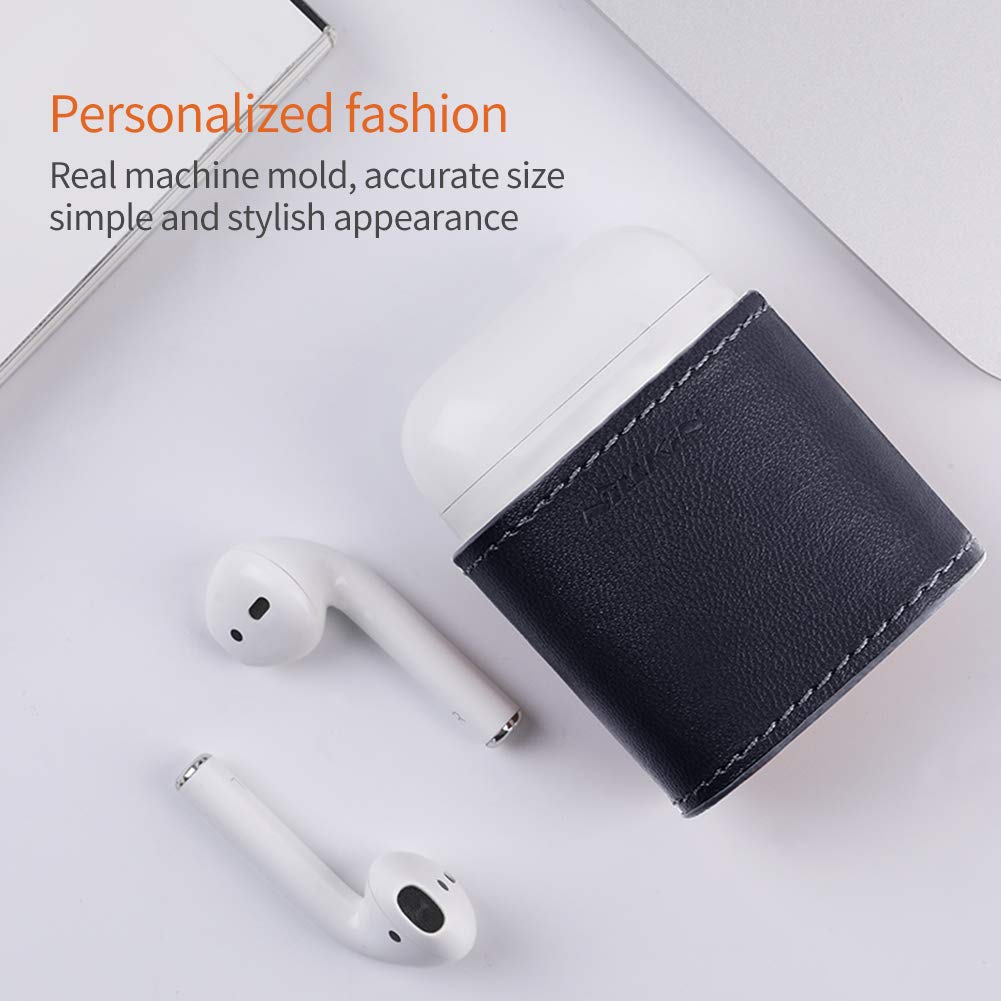 AirPods Wireless Charging Case, PU Leather Shock Proof