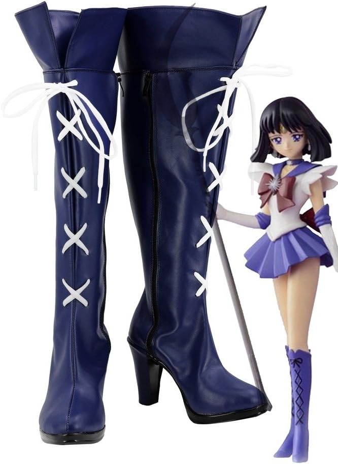 Telacos Sailor Moon Sailor Saturn Hotaru Tomoe Cosplay Shoes Boots Custom Made 2