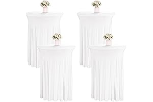 4-Pack Spandex Cocktail Table Skirts | Create a Neat and Enchanting Ambiance at Your Events