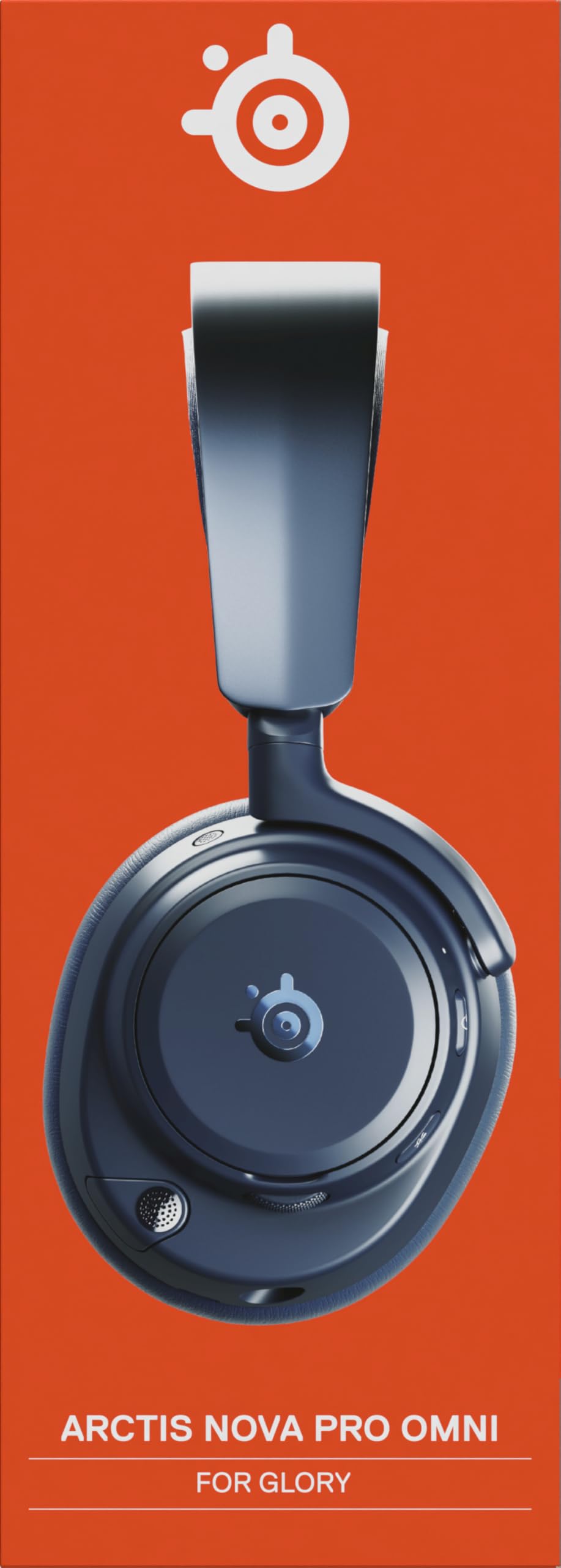 SteelSeries Arctis Nova Pro Omni – Bezprzewodowy dźwięk Hi‑Res, 96kHz/24bit, ANC, mikrofon ClearCast Pro, redukcja szumów AI, aplikacja mobilna, Mix 2,4GHz + BT, OmniPlay PC+PS5+Xbox – Midnight Blue