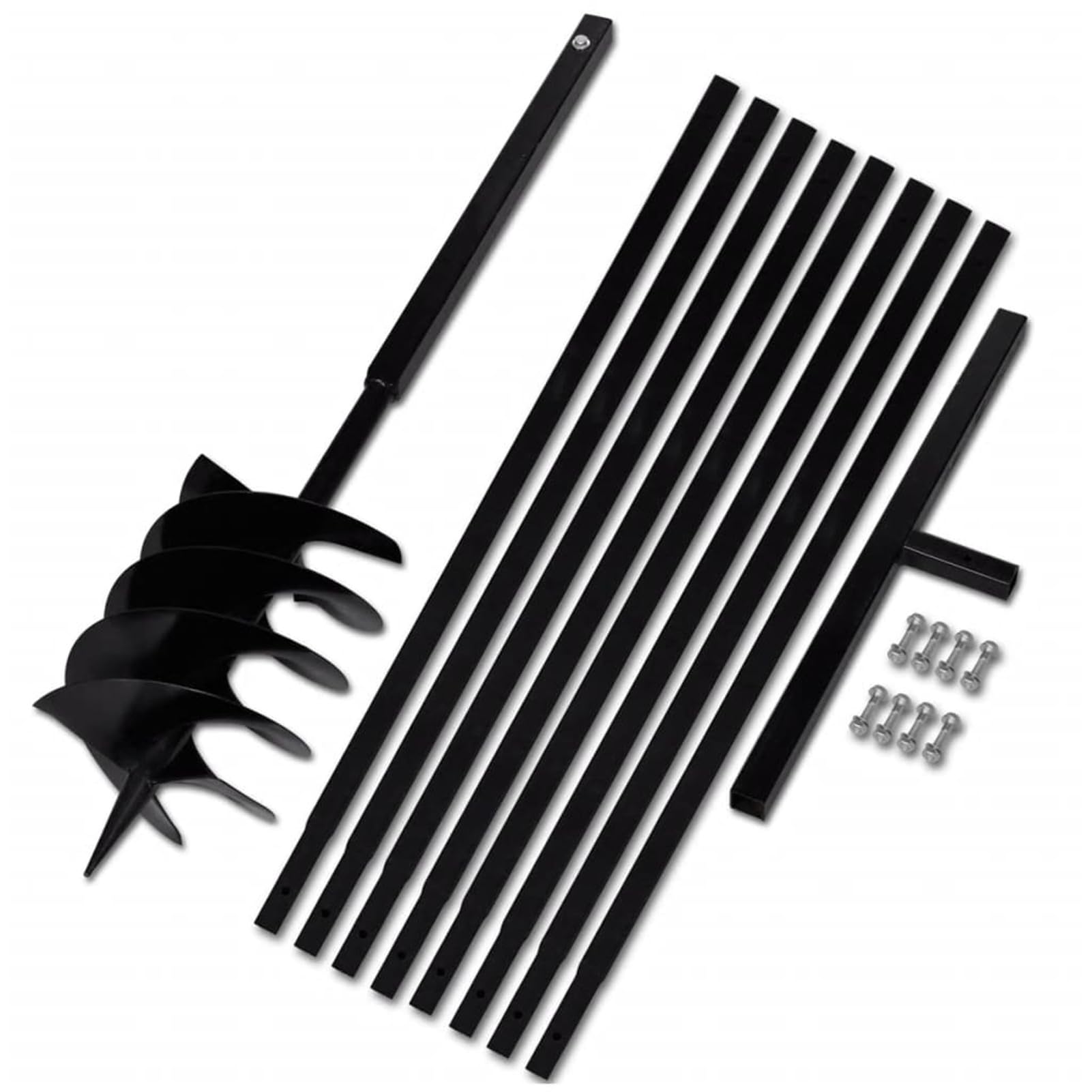 Perceuse à main pour jardinage Homgoday outil de sol en acier extensible 9m