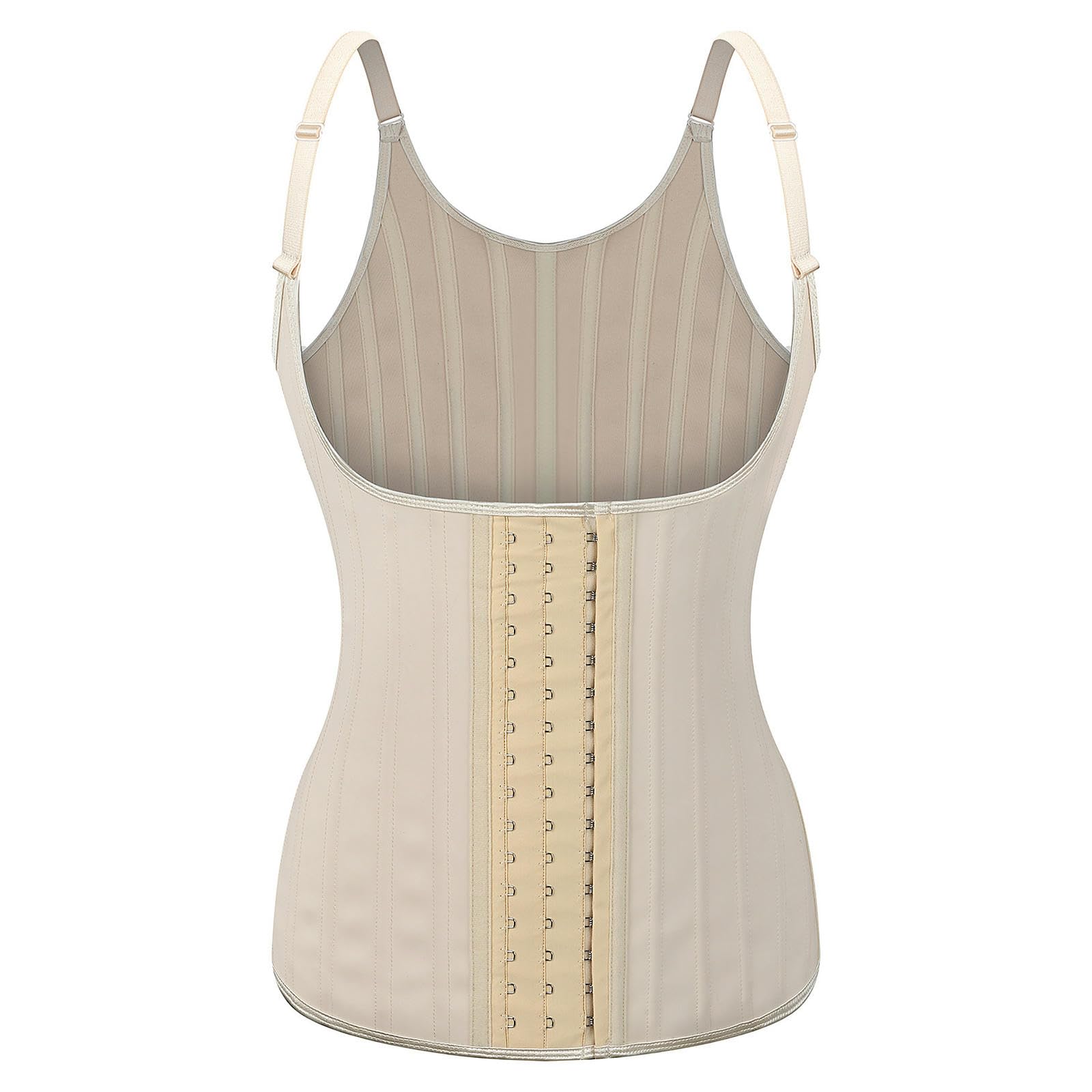Corsetto Donna Top Modellanti Sportivi in ​​Lattice, Corsetto di Controllo della Pancia Stretto, Corsetto Sportivo Contenitivo-Cachi-m