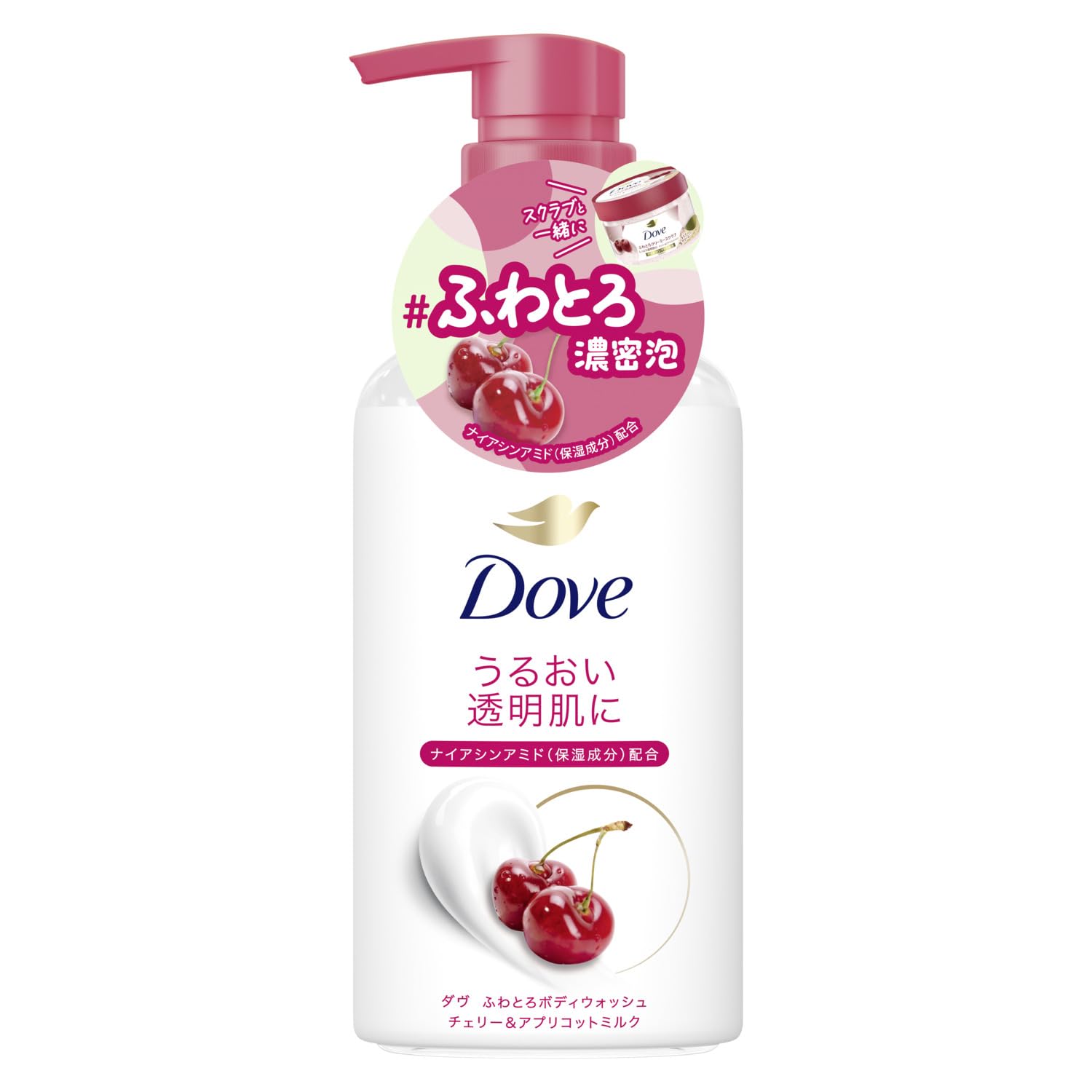 Amazon | Dove(ダヴ) ボディソープ ふわとろボディウォッシュ チェリー