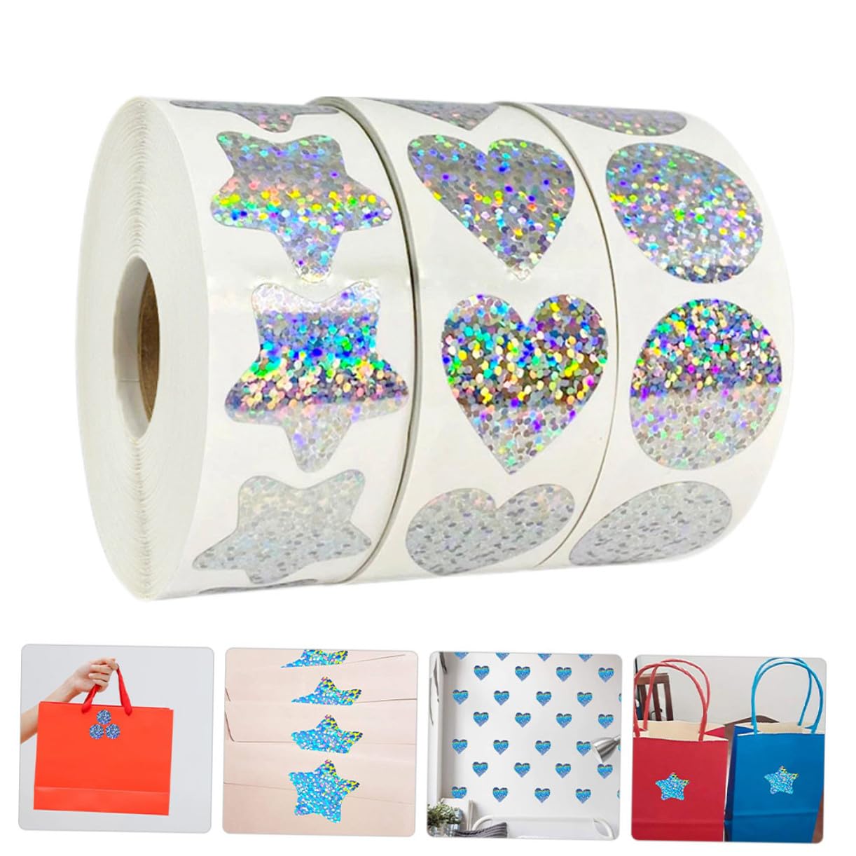 NUOBESTY 3 Set Di Etichette Adesive Rotonde in Per Materiale Scolastico Etichette Adesive Decorative Per Insegnanti Per Ragazzi E Ragazze 3 * 3