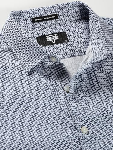Image of Thomas Scott Men's | Checks | Full Sleeve | Slim Fit | 100% Cotton | Point Collar | Formal Shirt