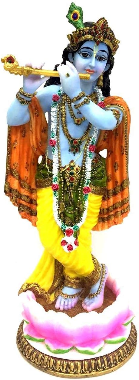 Sri Krishna Culture -Abstracte dame leunend op pijler-showpiece voor