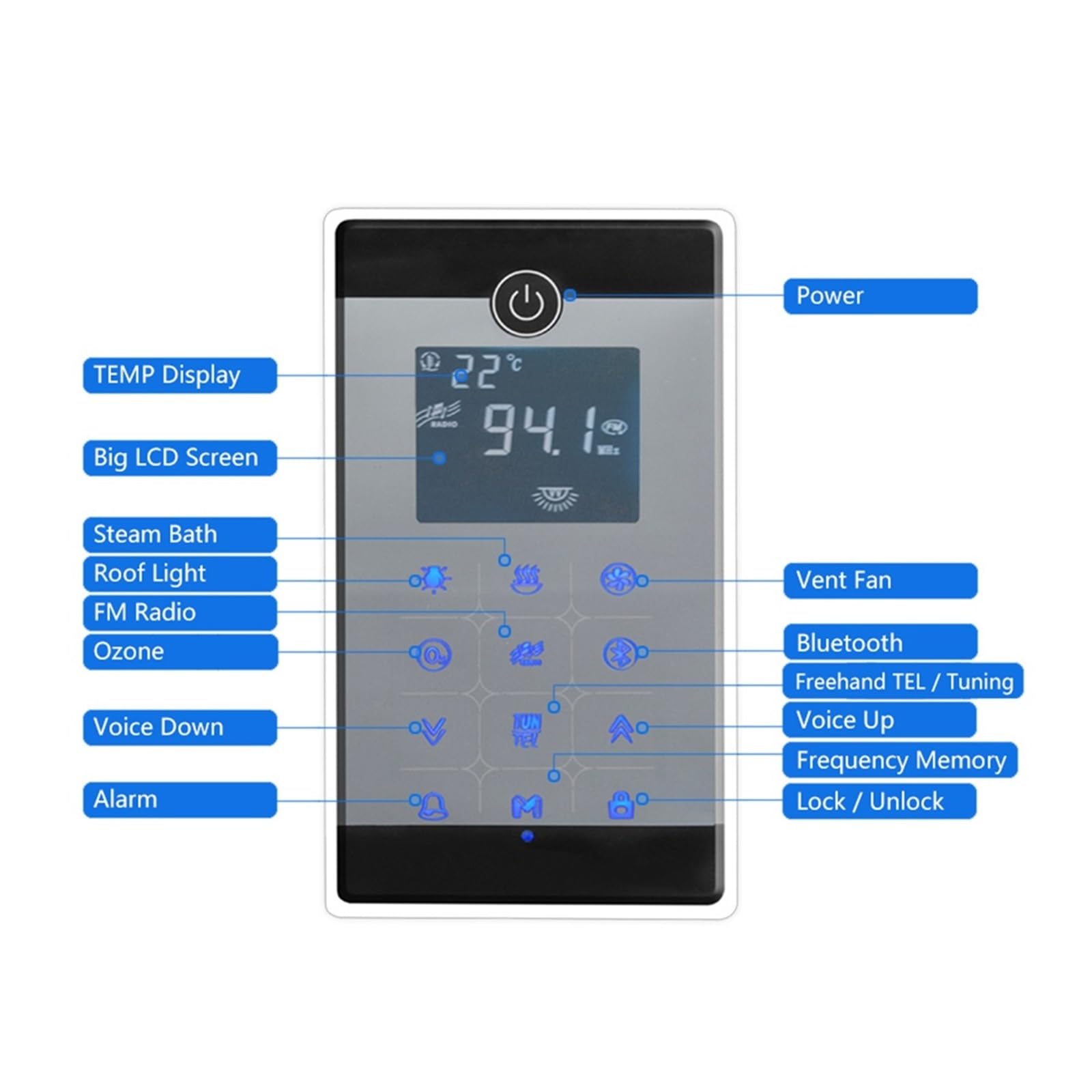4.5KW AC Bagno di e bagnato Sauna nerator con doccia Spa Accessori Valvola sicurezza in ottone Scarico automatico a,Altamente Efficiente | VSC045-4.5KW-BP