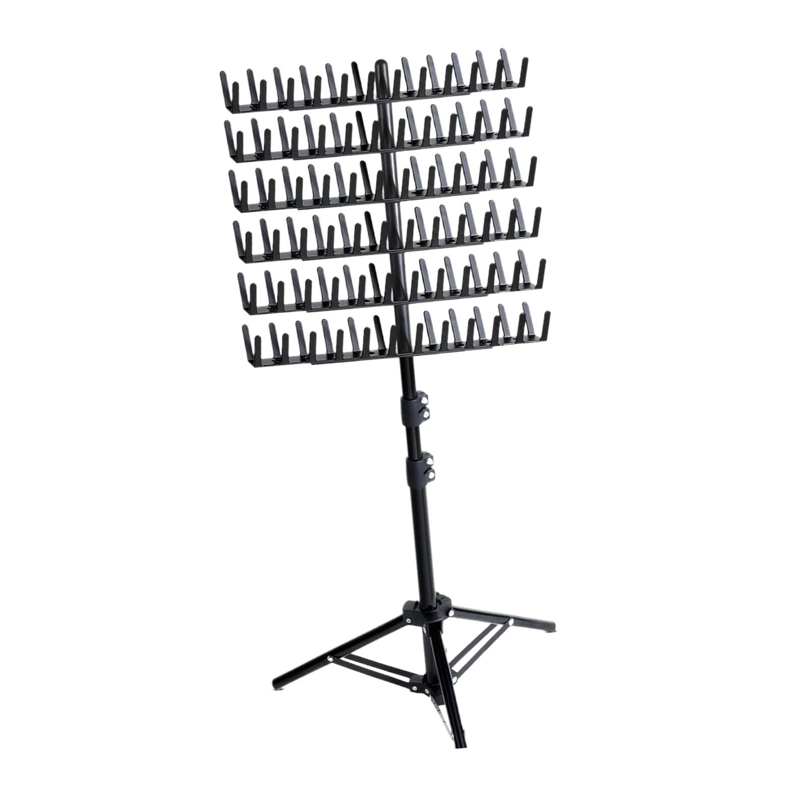 harayaa Braiding Hair Rack,Double Sided Braid Rack,144 Pegs Adjustable Height for Braiding Hair,Hair Braiding Rack for Stylists black