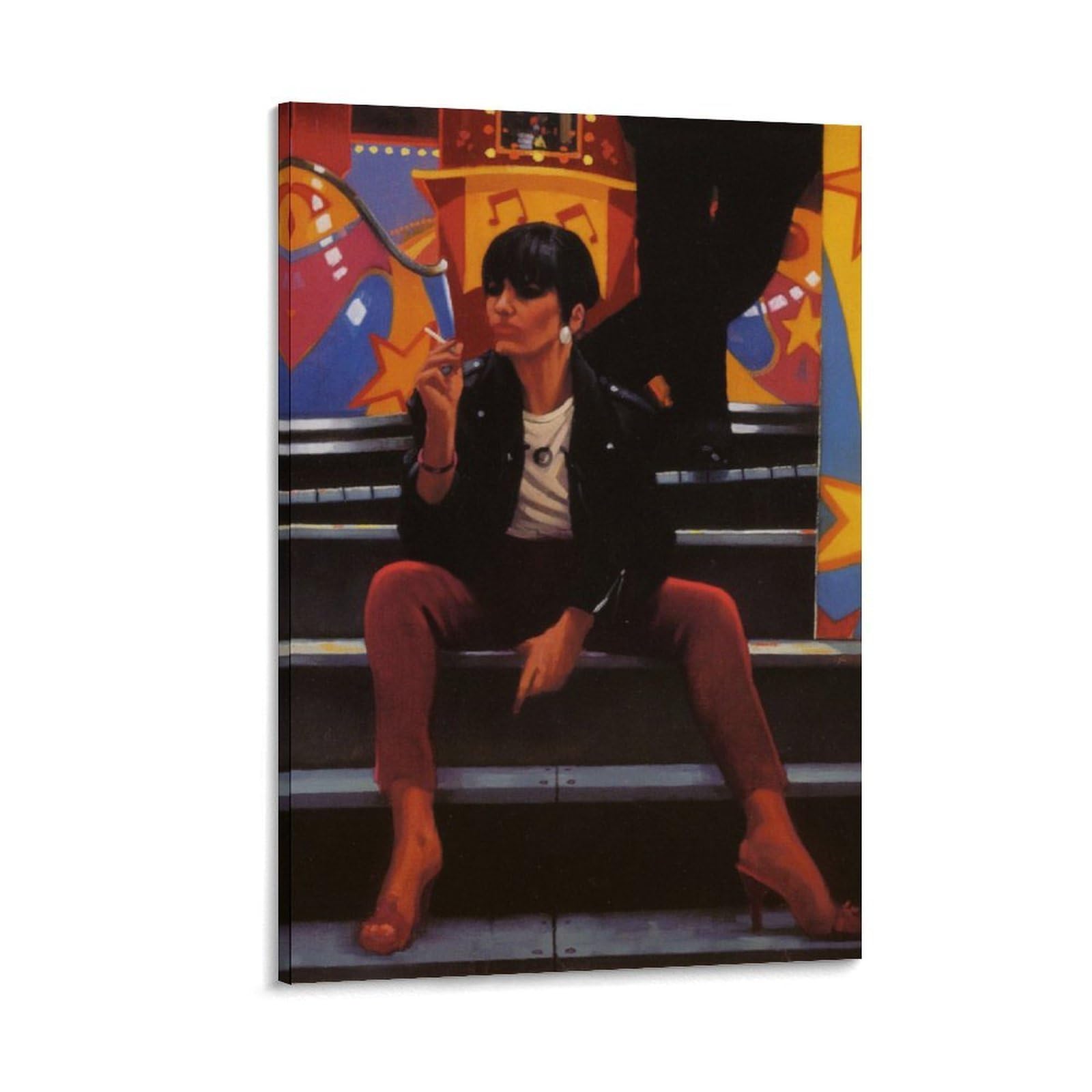 Queen of The Waltzen by Jack Vettriano Wall Art Prints Poster Room Aesthetic Print Art Wall Painting Canvas Modern Bedroom Decor 24x36inch(60x90cm) โ image 1
