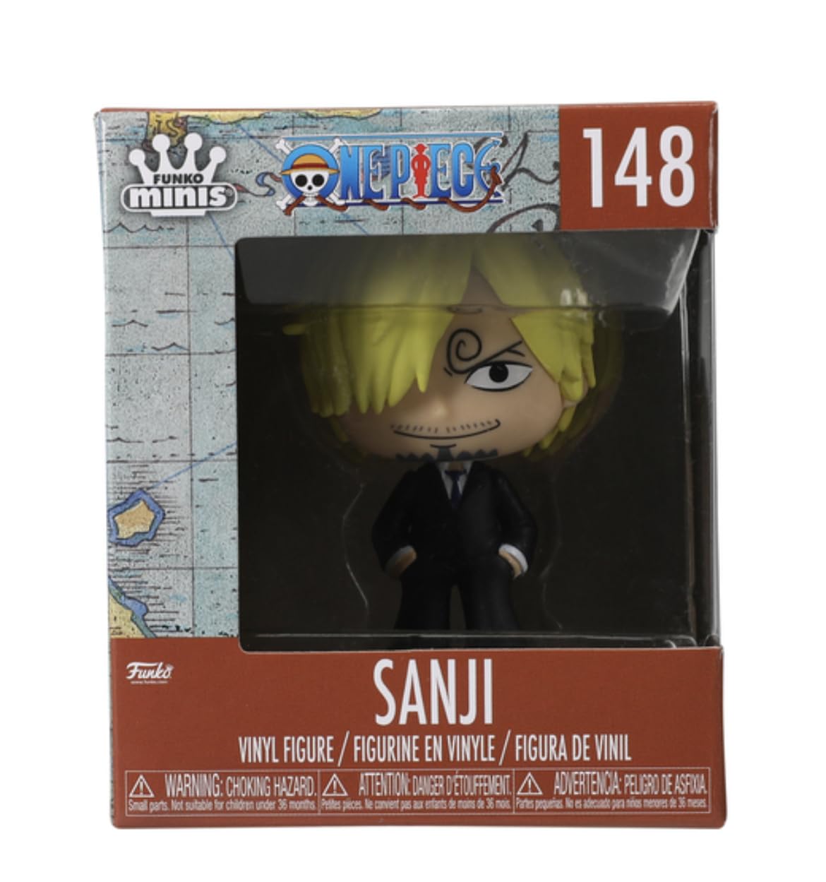 Funko One Piece Mystery Minis Sanji #148 Figure, Black, 2.5 inches - Image 3