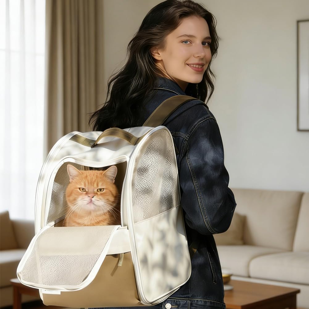 Plecak transportowy dla psa i kota 600D Oxford stalowa rama składany 30x27x41,5 cm