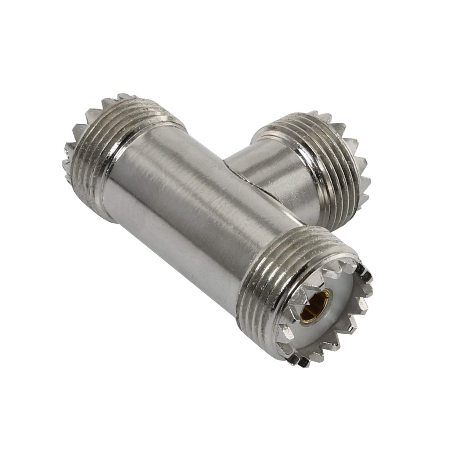 Minghunian R 2pcs F Femmina A Due F Femmina Jack Triple T RF Adattatore Connettore 3 Vie Splitter - Foto 7