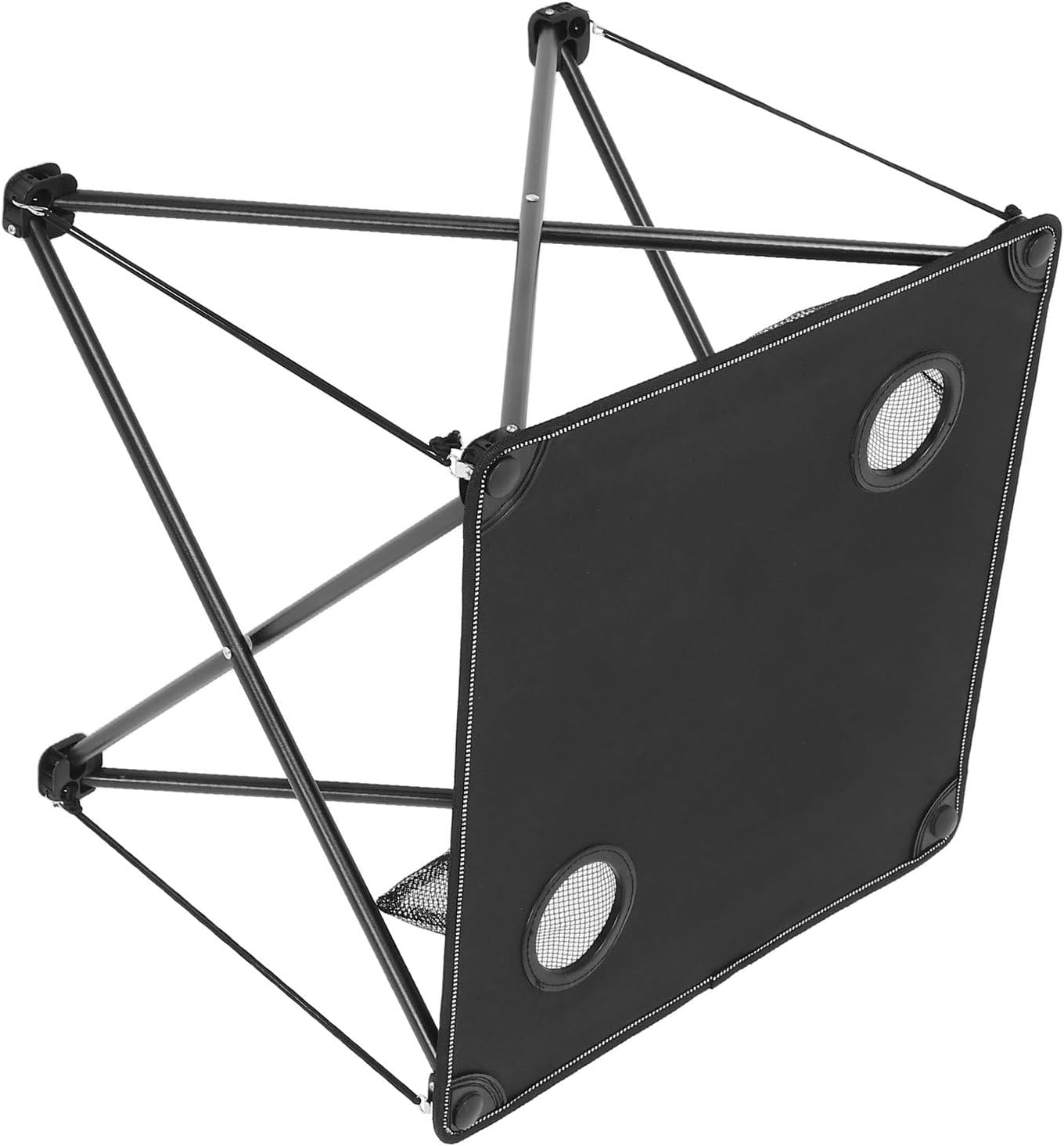 Cabilock Portable Outdoor Folding Table for Camping and Picnic, Black Foldable Travel Dining Table with Lightweight Design, for Beach, BBQ, and Hiking Activities