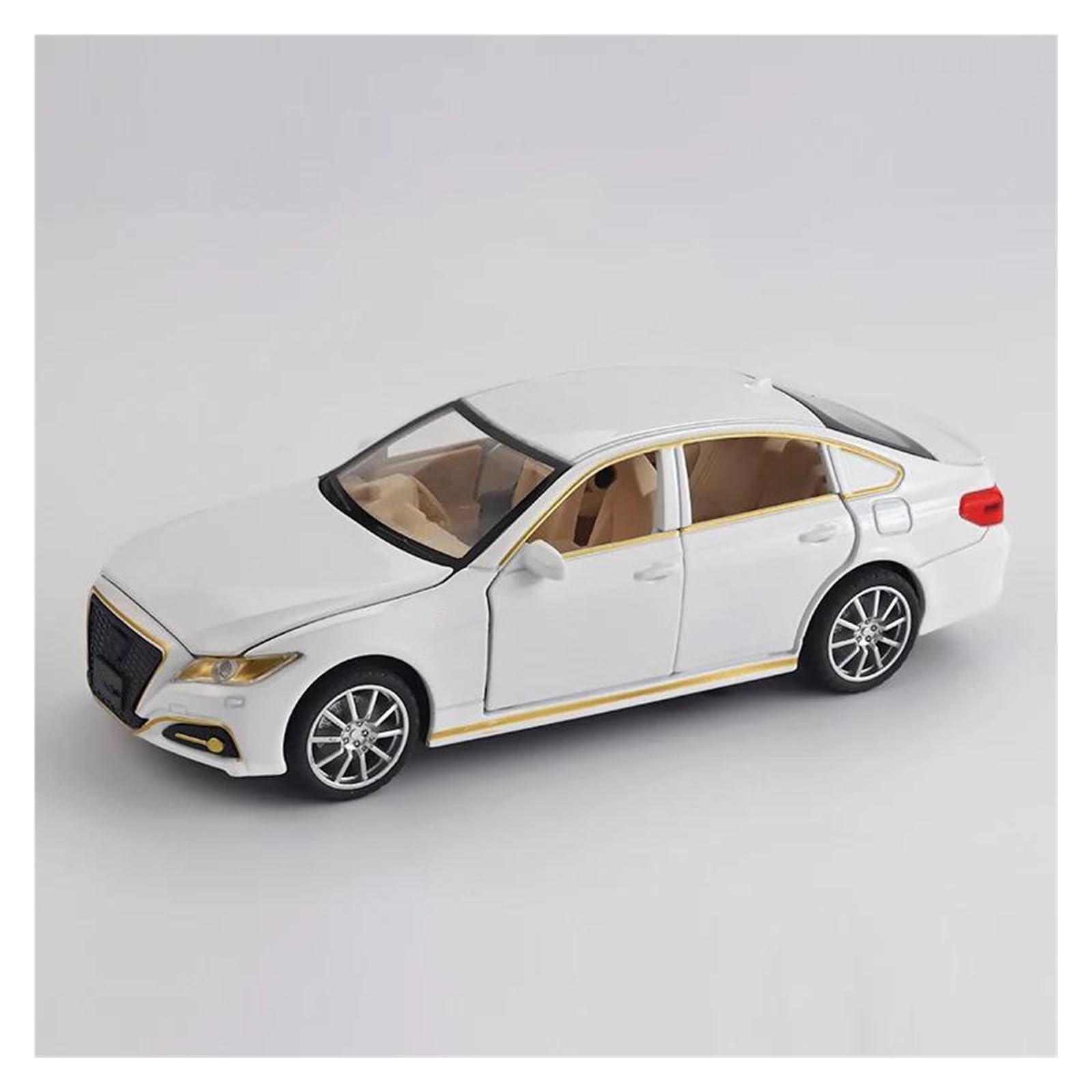 Mocalux White Scale Die-Cast Model Car For Toyota For Crown Diecast Model Car