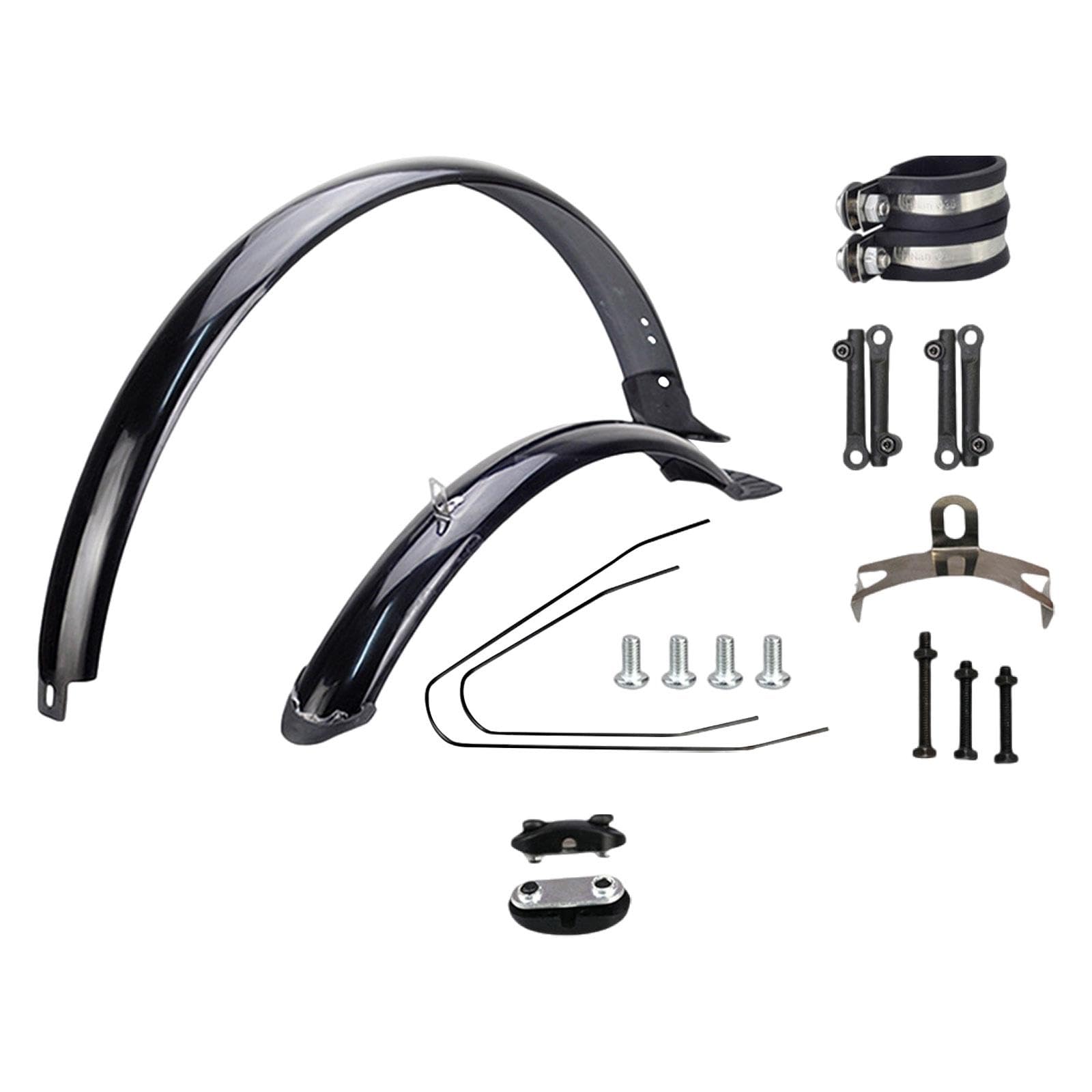 kowaku Mountain Bike Mudguards Wheel Fenders for 27.5 inch Tires with Mount Fittings Mud Guard Mountain Bike Fenders, Adjustable Brace