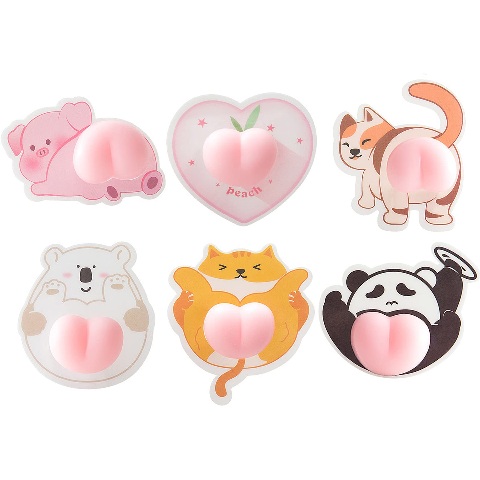 Amazon.co.jp: Tsukitoy お尻ステッカー可愛い3dステッカー 車用 衝突