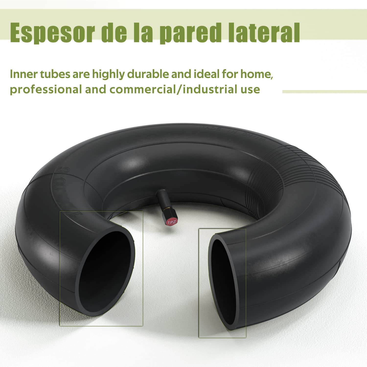 1PZ S15-IN2 Cámaras de aire 15x6.00-6 con válvula TR13 para Rueda de Tractor Cortacésped Carretilla Camiones Mano Carrito Golf Jardín Mini Quad