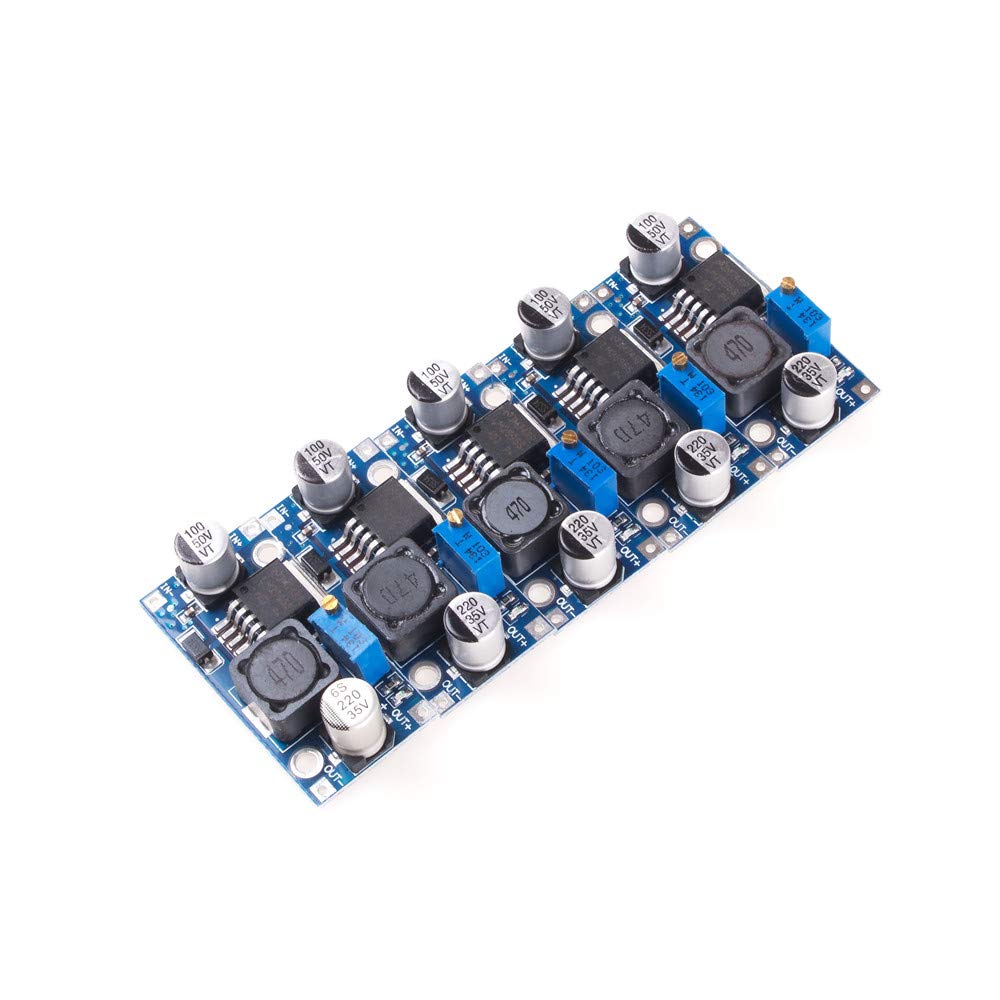 5 sztuk ANGEEK LM2596S DC napięcie zasilania Step Down moduł od 3,2-40 V po 1,25-35 V do Arduino