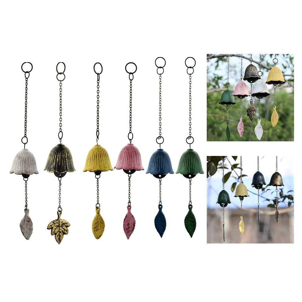 Japanese Iron Wind Chime Furin Temple Bell Retro Outdoor Garden Pendant