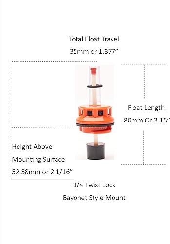 Tapas de batería con monitores de nivel de agua para baterías con soportes estilo bayoneta de bloqueo giratorio de 1/4 giros.