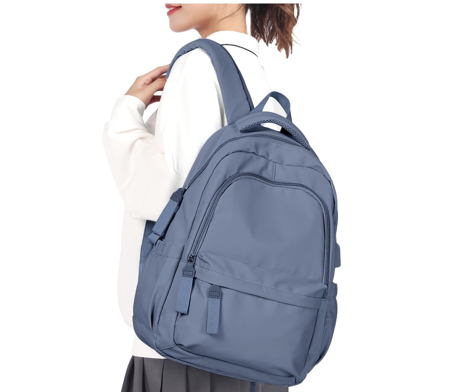 WEPLAN Mochilas Escolares Adolescentes Mochila Instituto Mochila de Viaje Mochila Colegio Mujer Chica Mochilas tipo Casual Mochila Escolar Impermeable Ligera Mochila Portatil 14 Pulgadas