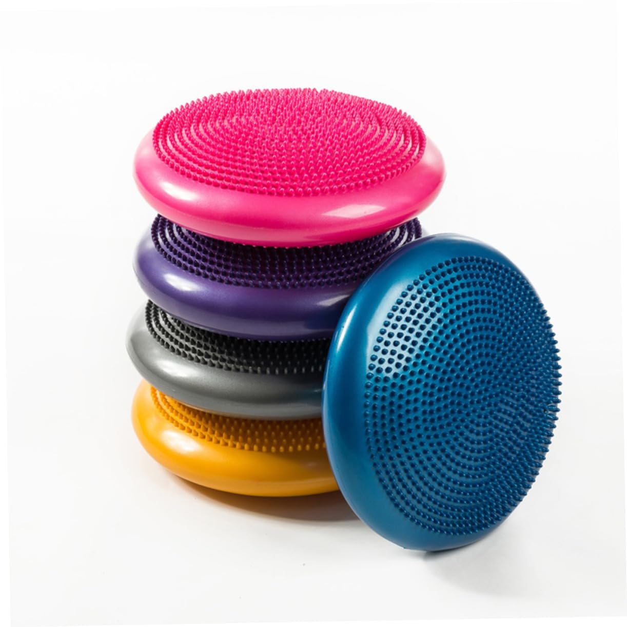 Coussin de Siège Gonflable Antidérapant avec Pompe Disque pour Renforcer Tronc et Dorsales Coussin de Yoga