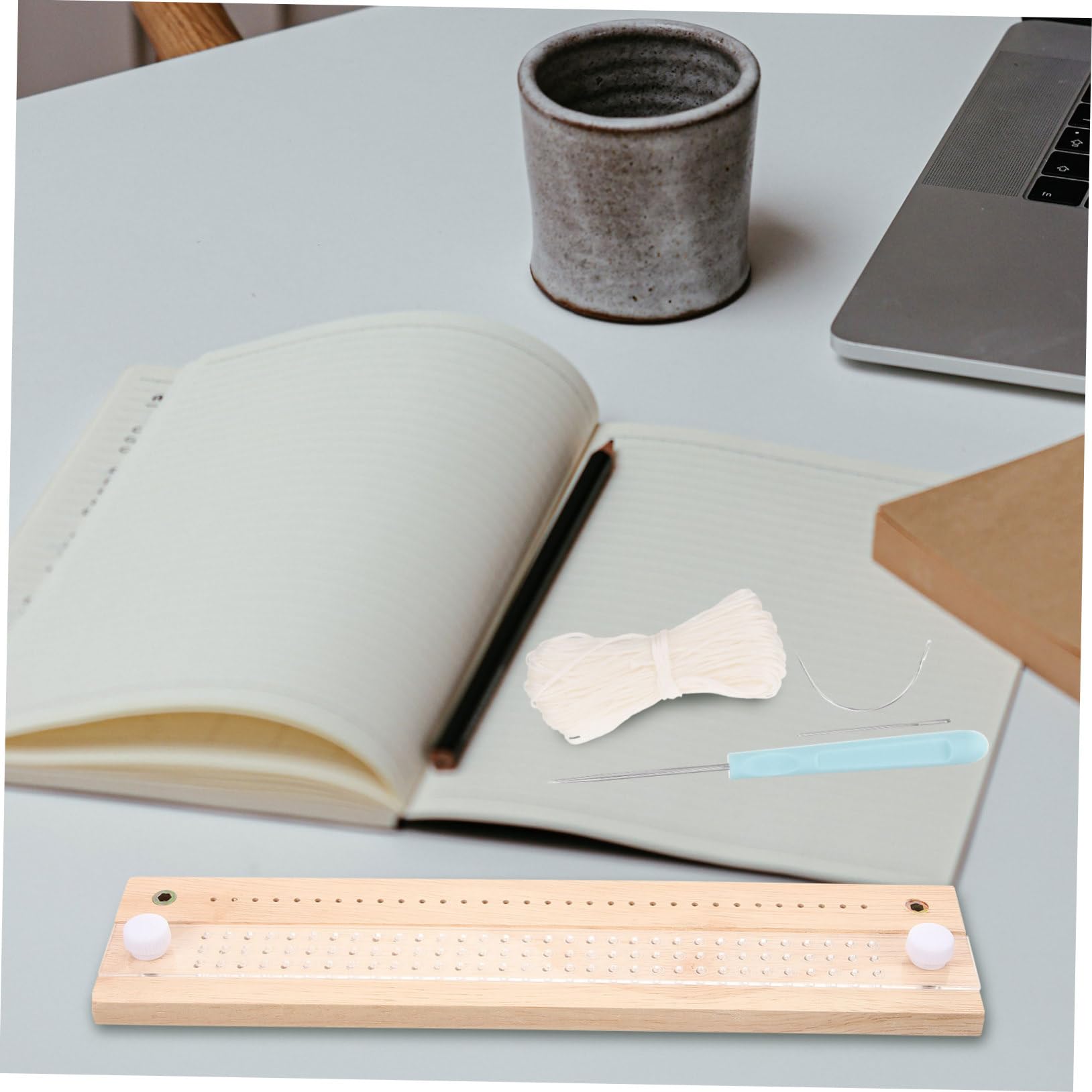 Set di Rilegatura Manuale per Diari e Quaderni Beige