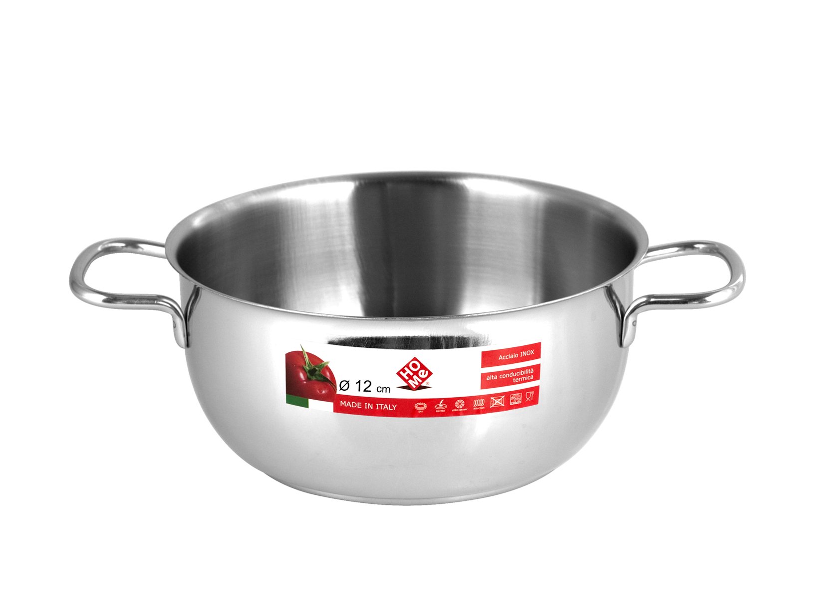 Home Casserole with 2 Handles, 12 cm, stainless steel