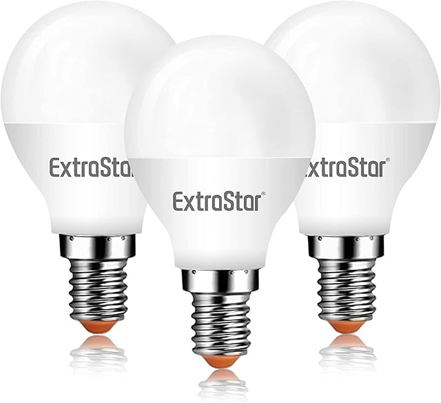 Energizer 4x E14 SES Golf LED Light Bulb 470lm Opal 5.9W=40W Warm White 2700k