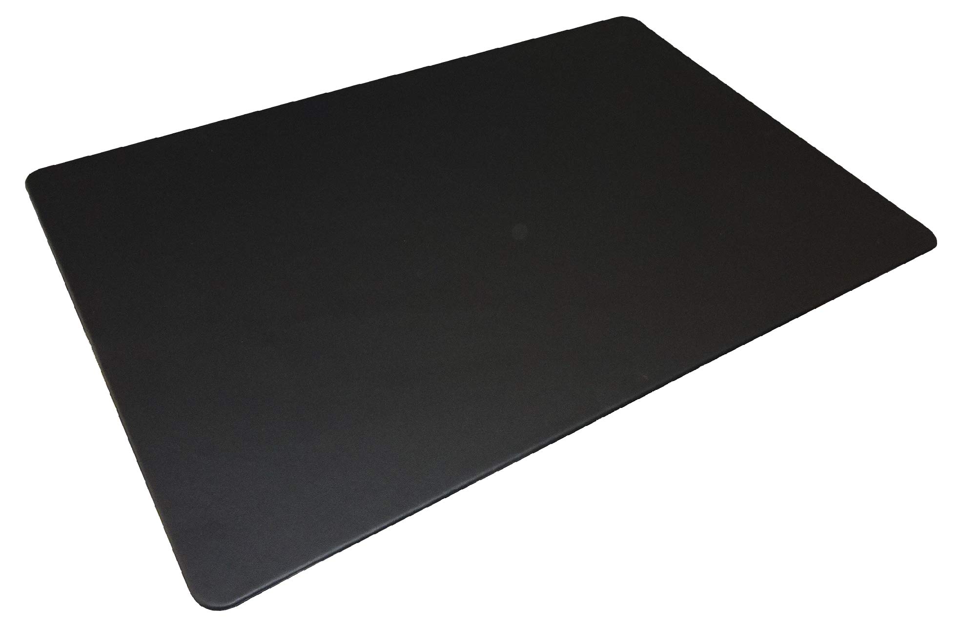 Exquisit Schreibunterlage Schreibtischunterlage echt Leder schwarz 60 x 40 cm Rindnappaleder, rutschhemmende Rückseite, abgerundete Ecken