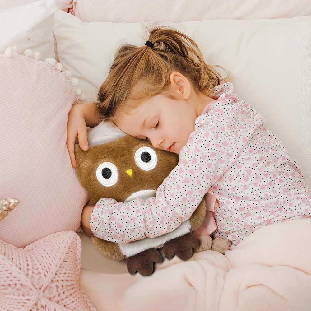 Borsa Acqua Calda Microonde, Cuscino Termico, Cuscino Riscaldante Microonde, Borsa Calda Micro-onde Per Donne, Bambini E Bambini, Per Dolori Per La Pancia, La Schiena E La Zona Lombare（gufo）