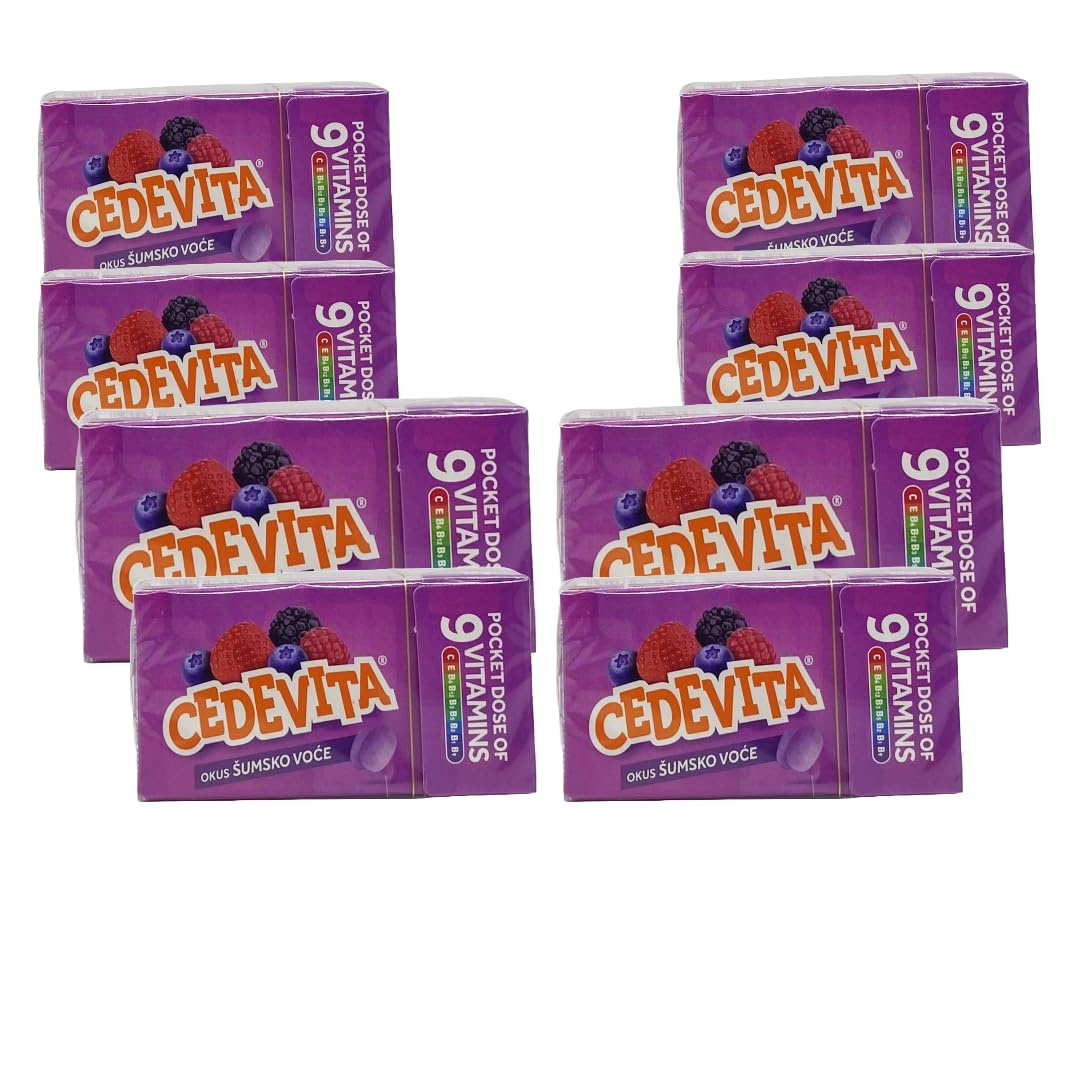 Cedevita Multivitamin Healthy and Sweet Gummies with 9 Essential Vitamins - A Pocket Full of Immune System Booster Vitamins (Berry)