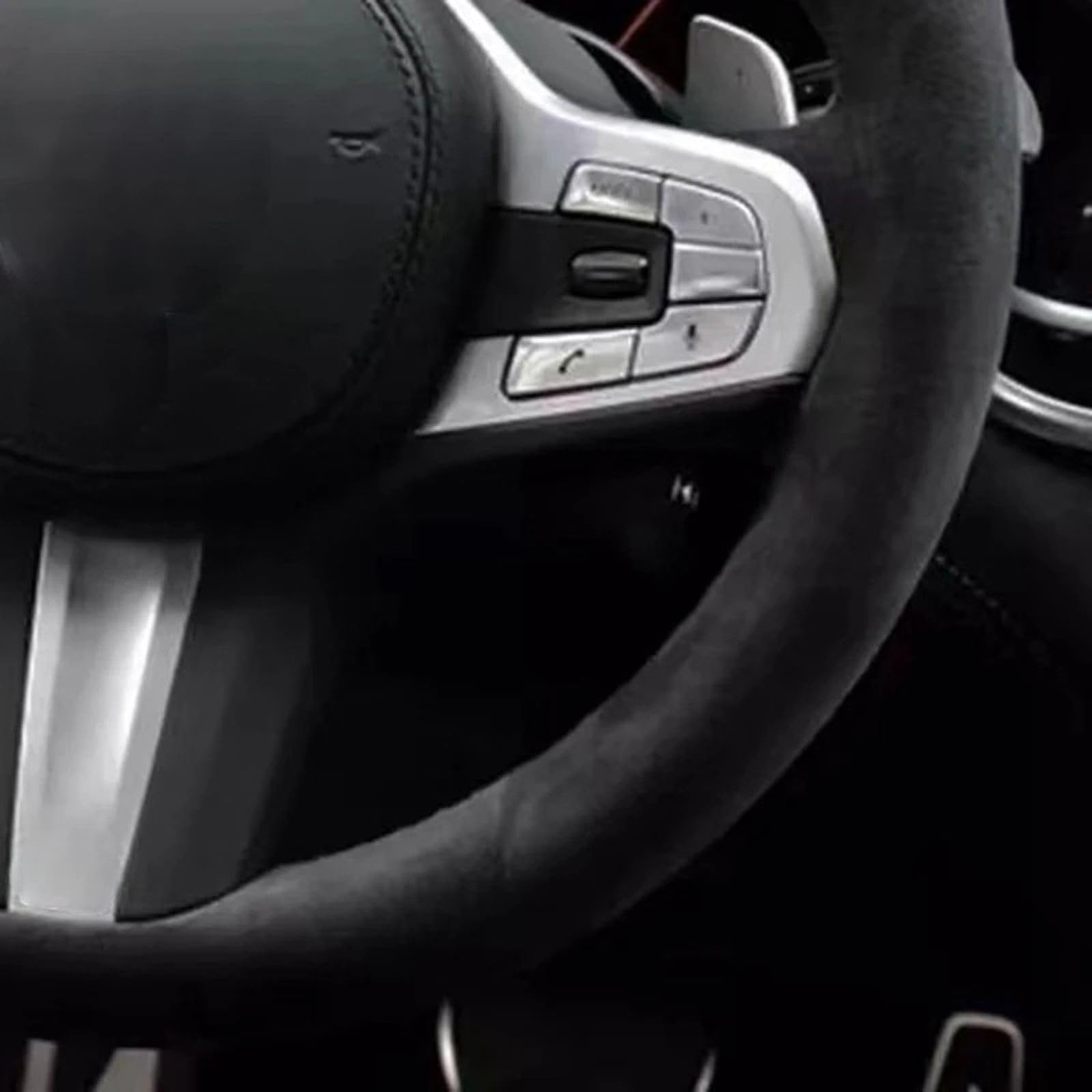 Pokrowiec na kierownicę samochodu zamsz, do BMW M Sport G30 G31 G32 G20 G21 G14 G15 G16 X3 G01 X4 G02 X5 G05